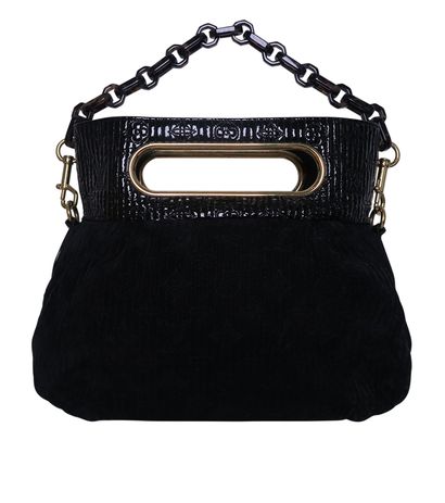 Limited Edition Motard After Dark, &pound;495, Handbags, Black, Leather/Suede, Front view